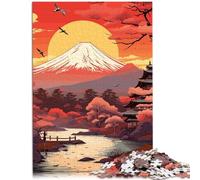 Puzzle 1000 pezzi per adulti paesaggi giapponesi vintage puzzle educativo 26 x 38 cm Anti-stress Vacanze a casa Hobby