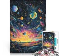 puzzle 1000 pezzi per adulti Paesaggio cosmico Antistress Vacanza in patria Uccidere il tempo Lista dei desideri con Babbo Natale 38x26cm