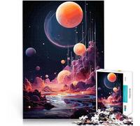 puzzle 1000 pezzi per adulti Paesaggio del mondo alieno per il giocattolo di sfida del gioco educativo Migliorare l'amore tra le coppie 38x26cm