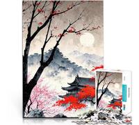puzzle 1000 pezzi per adulti Paesaggio del tempio giapponese Per il divertimento in famiglia Migliorare l'amore tra le coppie 38x26cm