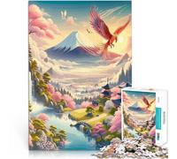 puzzle 1000 pezzi per adulti Paesaggio della fenice giapponese Gioco di famiglia antistress sfida difficile Decorazione perfetta 75x50cm
