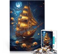 Puzzle 1000 pezzi per adulti Paesaggio di barche a vela Fatto di carta，Adatto a partire dai 14 anni Giocare con i giocattoli offerte come regali per tutta la famiglia。misurare：26x38cm