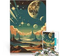 puzzle 1000 pezzi per adulti Paesaggio di un pianeta alieno di fantascienza Gioco intellettuale è ideale come regalo per tutta la famiglia 75x50cm