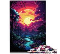 Puzzle 1000 pezzi per adulti paesaggio fantastico colorato puzzle puzzle un'opera d'arte per un adolescente di 14 anni e oltre 50x70cm