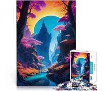 puzzle 1000 pezzi per adulti Paesaggio fantasy giapponese Allena il tuo cervello e le tue mani Regalo di compleanno, regali, arte murale 75x50cm