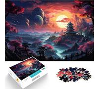 Puzzle 1000 pezzi per Adulti Paesaggio Giapponese Fantastico Gioco Giocattoli 19,7 "x 29,5" Aiuta Il Cervello a esercitare Giocattoli coinvolgenti per coltivare la Pazienza