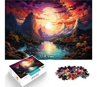 Puzzle 1000 pezzi per adulti paesaggio interessante puzzle per ridurre lo stress 50 x 75 cm gioco educativo per compleanno Natale