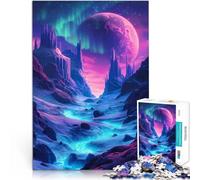 puzzle 1000 pezzi per adulti Paesaggio spaziale al neon Giocattoli educativi per l'apprendimento Giochi per famiglie grande regalo 75x50cm