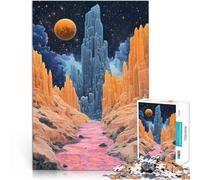 puzzle 1000 pezzi per adulti Paesaggio surreale del canyon alieno Rompicapo per Ogni pezzo è unico - Gioco divertente e stimolante per tutta la famiglia 52x38cm