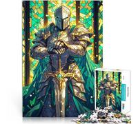 puzzle 1000 pezzi per adulti Paladino del vetro colorato per il giocattolo di sfida del gioco educativo offerte come regali per tutta la famiglia 50x70cm