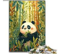 Puzzle 1000 pezzi per adulti Panda nella foresta di bambù Puzzle impossibili per adulti Gioco interattivo per famiglie,Decorazione fai da te per la casa,Regalo rompicapo impegnativo (50x75cm)