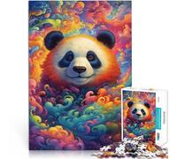 Puzzle 1000 pezzi per adulti Panda tra le nuvole Fatto di cartone per età 14+ sfida educativa Attività divertenti a casa, regali di compleanno, regali di viaggio misurare:26x38cm/10.24 x 14.96pollice