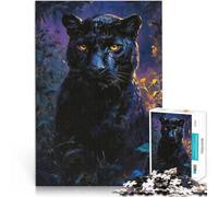 puzzle 1000 pezzi per adulti Pantera Nera di Twilight Antistress Vacanza in patria Uccidere il tempo Migliorare l'amore tra le coppie 52x38cm