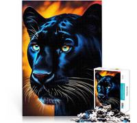 puzzle 1000 pezzi per adulti Pantera Nera Giocattoli che creano dipendenza e sfidano l'intelligenza del cervello Regalo di opere d'arte 38x26cm