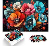 Puzzle 1000 pezzi per adulti papaveri gioco educativo sfida giocattolo è ideale come regalo per tutta la famiglia per adolescenti dai 14 anni e oltre 26 x 38 cm