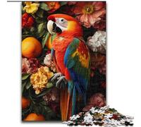 Puzzle 1000 pezzi per adulti Pappagallo Fiori Puzzle difficili per adulti 50X75CM Divertimento in famiglia per una serata di gioco, opera d'arte decorativa fai da te