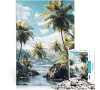 puzzle 1000 pezzi per adulti Paradiso tropicale sulla spiaggia Gioco impegnativo e gioco in famiglia offerte come regali per tutta la famiglia 38x26cm