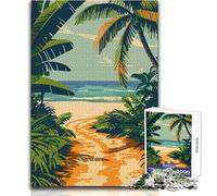 Puzzle 1000 pezzi per adulti Percorso sulla spiaggia tropicale Giochi educativi Sfida difficile Giocattoli antistress Dimensioni 50x75cm