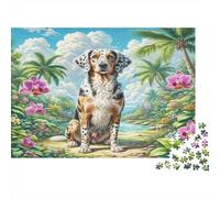 Puzzle 1000 Pezzi per Adulti Peruvian Inca Orchid, Cane nella Giungla Tropicale per Adulti e Bambini dagli 12 Anni Regalo 38x26cm 1000 Pezzi