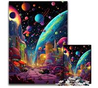 Puzzle 1000 pezzi per adulti, pianeta colorato, puzzle impossibili per adulti, fai da te, regalo per la casa, gioco rompicapo 26X38CM/10,23x14,96 pollici