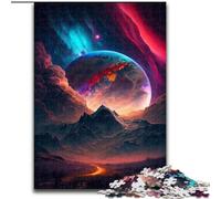 Puzzle 1000 pezzi per adulti Pianeta nello spazio in legno, gioco interattivo per famiglie, adatto a partire dai 14 anni, 50x75cm, Natale o compleanni