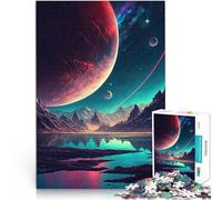 puzzle 1000 pezzi per adulti Pianeta Rosso che sorge Giocattoli educativi per l'apprendimento Giochi per famiglie Regalo divertente 52x38cm