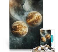 Puzzle 1000 pezzi per adulti Pianeti giganti gassosi nello spazio Fatto di carta,per età pari o superiore a 14 anni decorazione da parete del gioco Collezione degli artisti, Belle arti。