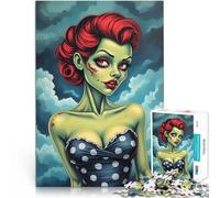 puzzle 1000 pezzi per adulti Pin-up zombi Aiuta il cervello ad allenare i giocattoli che creano dipendenza per coltivare la pazienza Idee regalo 38x26cm