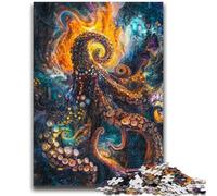 Puzzle 1000 pezzi per adulti Pinguini sotto l'aurora boreale Aiutano il cervello a esercitare Giocattoli avvincenti per coltivare la pazienza Un'opera d'arte 26x38cm