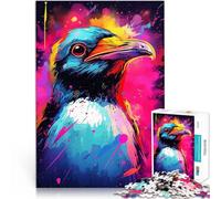 puzzle 1000 pezzi per adulti Pinguino al neon Aiuta il cervello ad allenare i giocattoli che creano dipendenza per coltivare la pazienza Opera d'arte 52x38cm