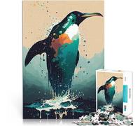 puzzle 1000 pezzi per adulti Pinguino Bestie mitiche Giocattolo educativo intellettuale decomprimente con poster abbinato e foglio di quiz 38x26cm