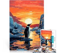 puzzle 1000 pezzi per adulti pinguino Giocattoli che creano dipendenza e sfidano l'intelligenza del cervello Decorazione d'arte per la casa 52x38cm