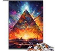 Puzzle 1000 pezzi per adulti Piramidi egizie in cartone, dimensioni 26x38cm, gioco interattivo per famiglie, decorazioni fai da te per la casa, regalo rompicapo