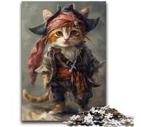 Puzzle 1000 pezzi per adulti Pirata Gatto Giocattoli educativi per l'apprendimento Giochi per famiglie Regali per amici e parenti 50x75cm