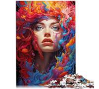 Puzzle 1000 pezzi per adulti pittura dea dei colori puzzle educativo gioco familiare un'opera d'arte per adolescenti di 14 anni e oltre 50x70cm