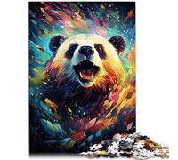 Puzzle 1000 pezzi per adulti pittura panda decomprimere giocattolo educativo intellettuale decorazione domestica per adolescenti dai 14 anni in su, 26 x 38 cm