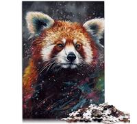 Puzzle 1000 pezzi per adulti pittura Panda Roux Puzzle per regali 26x38 cm gioco educativo per compleanno Natale