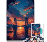 Puzzle 1000 pezzi per adulti Ponte d'Inghilterra 1000 pezzi per adolescenti rafforza l'amore tra coppie dai 14 anni in su 75x50cm