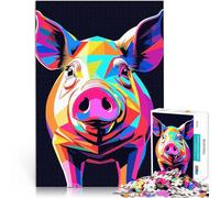 puzzle 1000 pezzi per adulti Pop Art del maiale Antistress Vacanza in patria Uccidere il tempo è ideale come regalo per tutta la famiglia 75x50cm