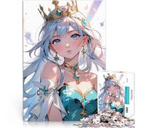 puzzle 1000 pezzi per adulti Principessa anime dagli occhi azzurri apprendimento educativo Migliorare l'amore tra le coppie 75x50cm