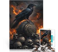 puzzle 1000 pezzi per adulti Profezia del Corvo Mistico Difficile da completare ma divertente e umoristico Migliorare la memoria 75x50cm
