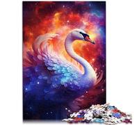 Puzzle 1000 pezzi per adulti Psychedelic Art Swan Cartoon Jigsaw Puzzle 26x38cm è ideale come regalo per tutta la famiglia