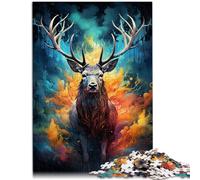 Puzzle 1000 pezzi per adulti puzzle alce per regali 26x38cm gioco familiare anti-stress sfida difficile per i 14 anni e più