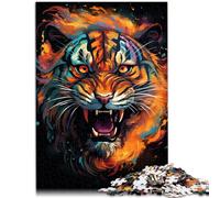 Puzzle 1000 pezzi per adulti Puzzle Animale Tigre Decorazione Murale 26x38cm Decorazione Interna unica e Regali per i 14 anni