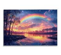 Puzzle 1000 Pezzi per Adulti, Puzzle Arcobaleno1000 Pezzi Arte per Adulti e Ragazzi, Misura: 75x50 cm, Puzzles Paesaggio in Legno Impegnativi, Puzzles per Idea Regalo Donna, Decorazioni Casa, -1796