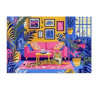 Puzzle 1000 Pezzi per Adulti, Puzzle Astratto Motivo per Adulti, Rompecapo in Legno Impegnativi, Legno Spesso e Resistente, Impegnativi Rompecapo, Natalizie Idea Regalo Donne Uomo, Tema: Moda X-50