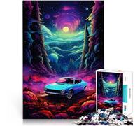 Puzzle 1000 pezzi per adulti Puzzle Cartone animato Auto Sport psichedelico Analisi e logica Adatto per adolescenti da 14 anni e oltre 50x70cm
