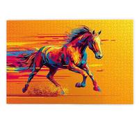 Puzzle 1000 Pezzi per Adulti, Puzzle Cavallo in Legno per Adulti, Rompecapo in Legno Impegnativi, Giochi Educativo per Famiglie, Rompecapo con Scatola Regalo per Decorazioni Casa, Regalo Donna, R-98