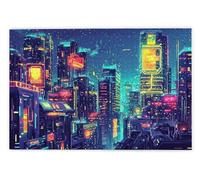 Puzzle 1000 Pezzi per Adulti, Puzzle Città in Legno per Adulti, Rompecapo in Legno Impegnativi, Giochi Educativo per Famiglie, Rompecapo con Scatola Regalo per Decorazioni Casa Regalo Donna Uomo, B-24