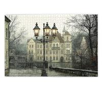 Puzzle 1000 Pezzi per Adulti, Puzzle Città in Legno per Adulti, Rompecapo in Legno Impegnativi, Giochi Educativo per Famiglie, Rompecapo con Scatola Regalo per Decorazioni Casa Regalo Donna Uomo, V-32
